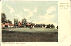 Lake Geneva Golf Club Grounds Wisconsin Postcard Postcard