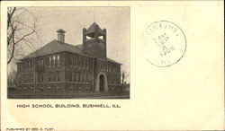 High School Building Postcard