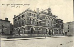 Post Office And Government Building Utica, NY Postcard Postcard