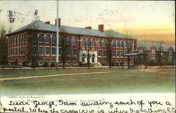 Manual Training High School Brookline, MA Postcard Postcard