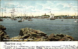 Marblehead Harbor And Town Massachusetts Postcard Postcard