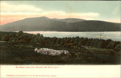 Mt. Major Lake And Steamer Mount Washington, NH Postcard Postcard