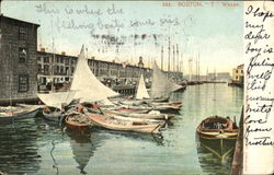 Boston T Wharf Postcard