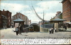 East Boston Tunnel Entrance Massachusetts Postcard Postcard