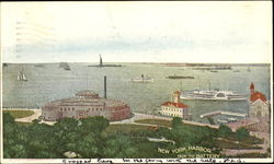 New York Harbor From The Battery New York City, NY Postcard Postcard