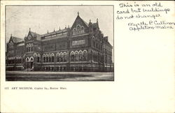 Art Museum, Copley Sq Boston, MA Postcard Postcard