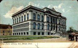 Free Public Library Postcard