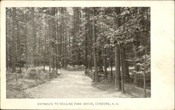 Entrance To Rolling Park Grove Postcard