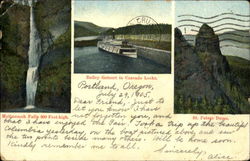 Multnomah Falls Bailey Gatzert & St. Peters Dome Scenic, OR Postcard Postcard