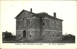 Normal And Business College Postcard