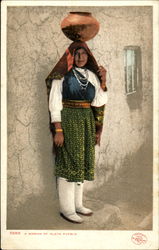 A Woman Of Isleta Postcard