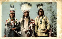 Apache Warriors Native Americana Postcard Postcard