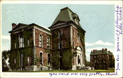 Sibley Hall, University of Rochester Postcard