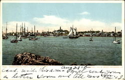 Marblehead From The Harbor Massachusetts Postcard Postcard