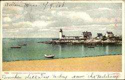 Annisquam Light Gloucester, MA Postcard Postcard