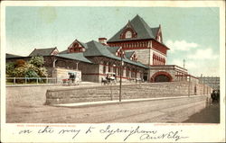 Union Station Springfield, MA Postcard Postcard