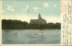 Lake Glen Ellyn And Ruskin University Postcard