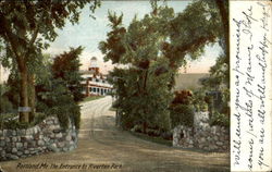 The Entrance To Riverton Park Portland, ME Postcard Postcard