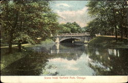 Scene From Garfield Park Chicago, IL Postcard Postcard