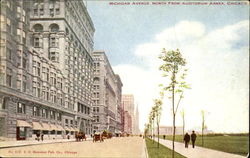 Michigan Avenue North From Auditorium Annex Chicago, IL Postcard Postcard