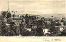 First Baptist Church, Washington Street Postcard