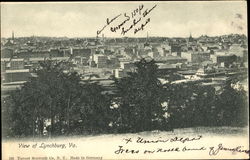 View Of Lynchburg Postcard