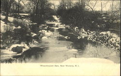 Wequetequock Dam Westerly, RI Postcard Postcard