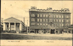 First Baptist Church Westerly, RI Postcard Postcard