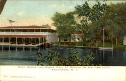 Boat House And Dance Hall At Rhodes On The Pawtucket Postcard