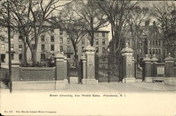 Brown University Van Winkle Gates Postcard