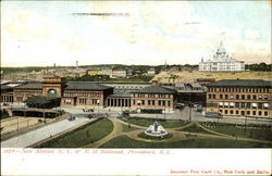 New Station N. Y. & N. H. Railroad Providence, RI Postcard Postcard