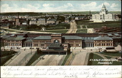 N. Y. H. & H. Station & Capitol Postcard