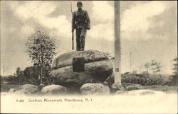 Soldiers Monument Providence, RI Postcard Postcard