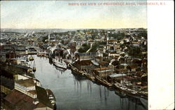 Bird's Eye View Of Providence River Postcard