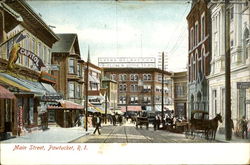 Main Street Pawtucket, RI Postcard Postcard