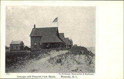 Cottages And Pleasant View Beach Westerly, RI Postcard Postcard