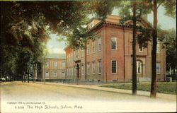 The High Schools Salem, MA Postcard Postcard