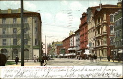 Main Street North Of Court Square Springfield, MA Postcard Postcard