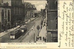 Main Street Looking North From State Street Postcard