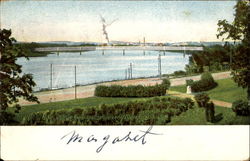 Connecticut River From Laurel Hill Springfield, MA Postcard Postcard