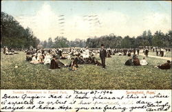 Sunday Afternoon In Forest Park Springfield, MA Postcard Postcard