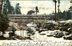 Rustic Bridge, Lester Park Postcard