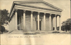 Girard College Main Bldg Postcard