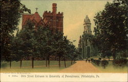 Entrance To University Of Pennsylvania, 34th Street Philadelphia, PA Postcard Postcard