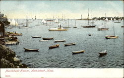 Marblehead Harbor Postcard