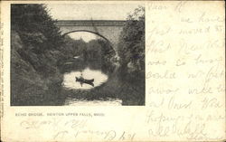 Echo Bridge Newton, MA Postcard Postcard