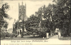 College Hall, Smith College Northampton, MA Postcard Postcard