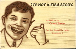 Its Not A Fish Story Sample Postcard Postcard