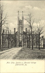 Main Bldg. Franklin & Marshall College Lancaster, PA Postcard Postcard