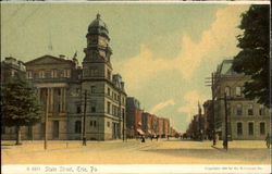 State Street Erie, PA Postcard Postcard